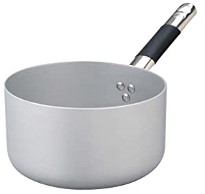 Pentole Agnelli ALMC105PIC20 Linea Alluminio Casseruola Alta, Fondo a Induzione con 1 Manico Cool, 20 cm, Acciaio, Argento