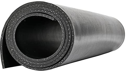 Gummimatten Gummiplatte Gummirollen 3mm und 5mm Stark 300mm -1200mm breit mit Gewebeinlage Industriequalität Hartgummi Vollgummi (mit Gewebe, Stärke 5mm, BxL: 1000x400mm)