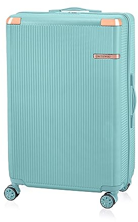BETLEWSKI - Koffer Hartschale - Großer Koffer mit 4 Rollen - Leicht Hartschalenkoffer ABS Reisekoffer mit Schloss - Größe 76 cm x 48 cm x 28 cm 93 Liter - Türkis