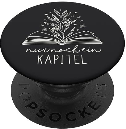 Nur Noch EIN Kapitel - Buchliebhaber lesen mit Blumen PopSockets Klebender PopGrip