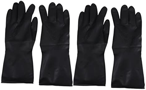 CIMAXIC 2 Pairs Coloring Hand Protectors Hair Coloring Accessories Dying Guantes De Negros for Cleaning Hair Dye Glove Tool Belt Non-slip