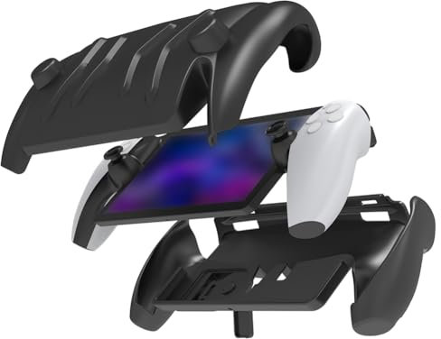 Junerain Coque en TPU avec Support pour PS5 Portal Game Machine Grip Case Anti-Rayures Console de Jeu Manette de contrôleur Anti-Chute Housse Amovible pour 5 Portal