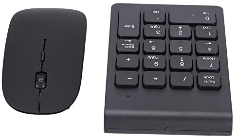 Number Pad Mouse Combo 18 Key Usb Keypad 2.4GHz Technology, 1200 DPI Sensitive Portable Size for Home Office Computer Input Devices]