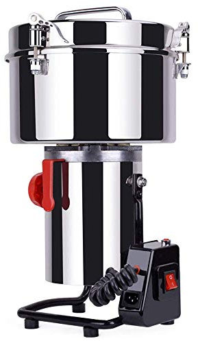 HXLDZOU Electric Grain Mill Flour Mill Crusher Grinder Food Grade Stainless Steel Open Cover Suitable for Spices Coffee