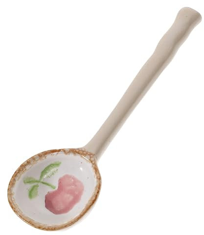 Amosfun 2 Piezas cuchara de sopa creativa de gres cuchara pequeña sopera de cerámica s ramen s soperas de cerámica de cocina de sopa pequeña