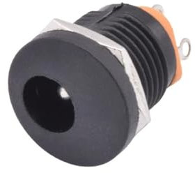 CZKE 5pcs 12V 5.5mm x 2.1mm 5.5mm x 2.5mm DC Adapter Panel Mount Connector Power Supply Female Male Plug Jack Socket Terminal(022 Female 2.5mm)