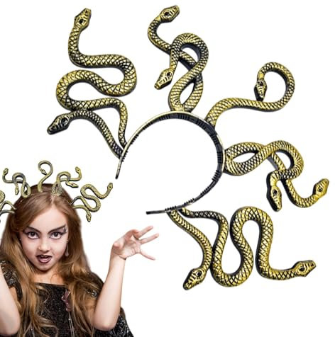 Medusa Stirnband, Schlange Stirnband, Maskerade Kopfschmuck, Schlange Stirnband Kopfschmuck, Halloween Cosplay Kostüm Kopfschmuck, Party Schlange Stirnband, Cosplay Kostüm Zubehör