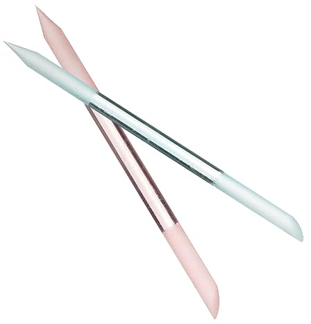 VALICLUD 2 Stück Glasnagelfeilen Zylindrisch Langlebig Und Multifunktional Tragbar Für Präzises Polieren Und Maniküre Salon Nagelpflege Zubehör