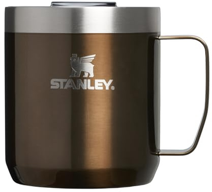 STANLEY Everyday Camp Mug 12oz | Drink Through Lid | Cup for Coffee, Tea and Drinks | Insulated Stainless Steel Coffee Mug | BPA-Free | Gunshine Metal