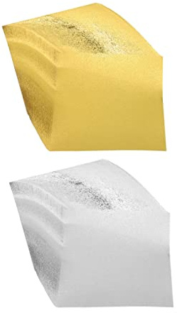 OSALADI 200blätter Glänzendes Origami-papier Quadratisch in Silber Und Gold Faltpapier Für Kunst Und Basteln Für Junge Mädchen Erwachsene