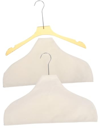 LALADEFIEE 2pcs Hanger Covers: Anti-Slip Breathable Shoulder Protectors for Dresses Suits Jackets Suit Protector for Garment Racks and Wardrobe Storage Women