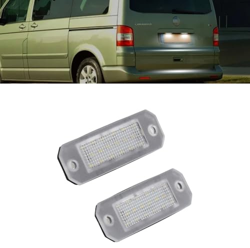 Fouedy 12 V LED Kennzeichenleuchte für VW Transporter T5/T6 2003–2019 Caddy 2004–2017, weiße Kennzeichenbeleuchtung