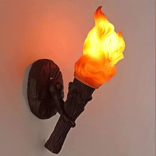 Lampada da Parete a LED in Resina a Forma di Torcia, Simulazione di Fattoria Industriale, Applique da Parete per Interni - Applique Decorativa retrò Antica, per spazi abitativi
