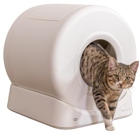 Trixie smarte Katzentoilette mit automatischer Reinigung 51 × 56 × 54 cm, Automatisches Katzenklo, ideal für Mehrkatzenhaushalte - 40050