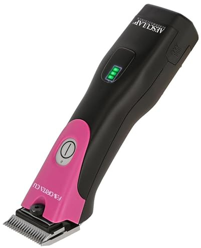 KERBL Aesculap Tondeuse sans Fil Favorita CLi GT234-TM avec 1 Batterie Li-ION 2850 mAh Poids 390 g Rose