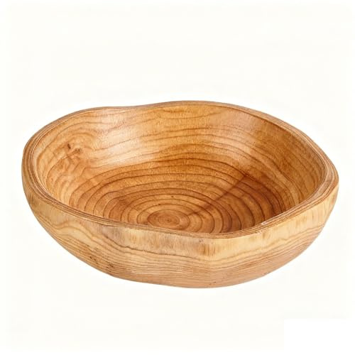TAITONGGO Holzsalatschale,Holzschale schlüsselschale,Unregelmäßige holzschalen deko schmuckschale,handdekorierte schalen deko flur schale für schlüssel