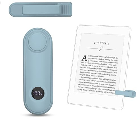 Remote Control Page Turner for Kindle Paperwhite Scribe Oasis Accessories | Remote Clicker for iPhone,Tablets Reading Camera Video Record Remote Triggers, Light Blue