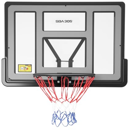 meiliwmlo 110x75 cm Wandmontage Basketballständer wandmontierten Basketballkorb Leistungsstarke PET-Rückwand- und Rahmenkombination Ringdurchmesser 45cm für Training in Innen- und Außenbereich