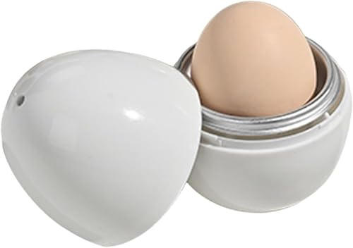 Cuociuova – Cuociuova in alluminio, per microonde | Macchina per uova sode e sode per microonde, utensile da cucina per bollire rapidamente le uova, accessori