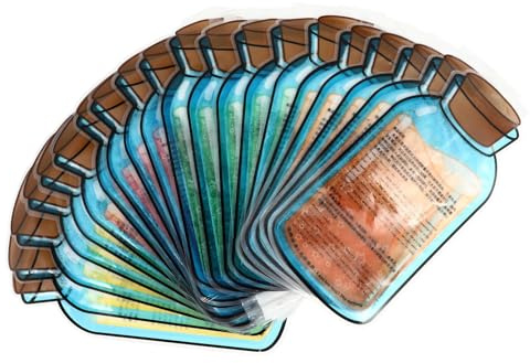VICASKY Bolsas de Hielo Inyección de Agua Color Aleatorio 20 para Mantener Frío, Material Pet Resistente, Fácil de Llevar Ideales para Deportes y Uso Familiar