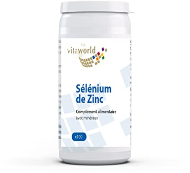 Vita World Pack de 3 Zinc Sélénium 3 x 100 Capsules Made in Germany