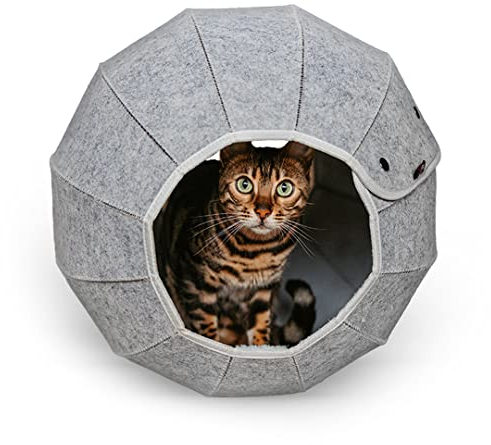 CanadianCat Company | Katzenhöhle in Kugelform | Katzenkugel - ca. Ø 46 cm