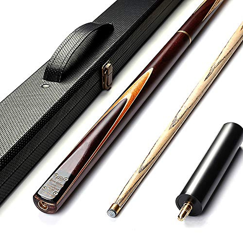 HIOD Snooker Pool Queue 57 Zoll 19 Unzen Billard Queue Set mit Eleganter Box, 2 X 10 Mm Queue Spitzen Usw,