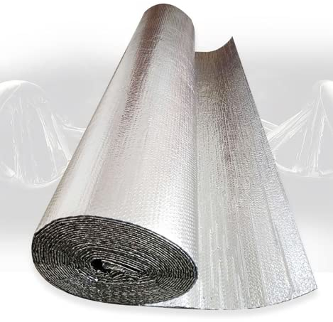 Selbstklebend Aluminium Dampfsperrfolie Dampfsperre Dach Innen Dampfsperre zur Dämmung Dampfsperrfolien zur Dachisolierung Dach dampfsperre sauna Dampfsperren,Dachisolierung (Size:1x20m/3.2x65.6ft)