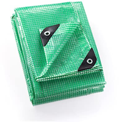 GUARD SHIELD Clear Green Tarp Heavy Duty 10x20 Feet Waterproof for Greenhouse Outdoor Garden Poly Cover UV Resistant 3x3 Weave 10mil