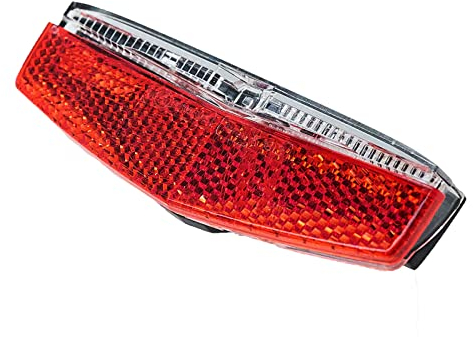 Filmer, 49013, fanale posteriore a LED, funzione luce freno, tensione: 6 V-60 V, per montaggio portapacchi, con drastica diminuzione della velocità, due LED si accendono, dimensioni: 105 x 34 x 24 mm