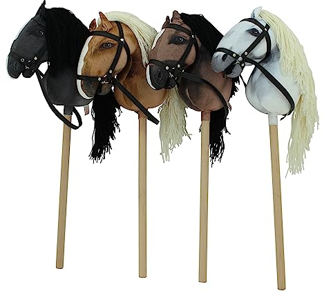 Haasenstrauch Sweety Toys Hobbyhorse Steckenpferd geeigent für Hobbyhorsing (Dunkelbraun)