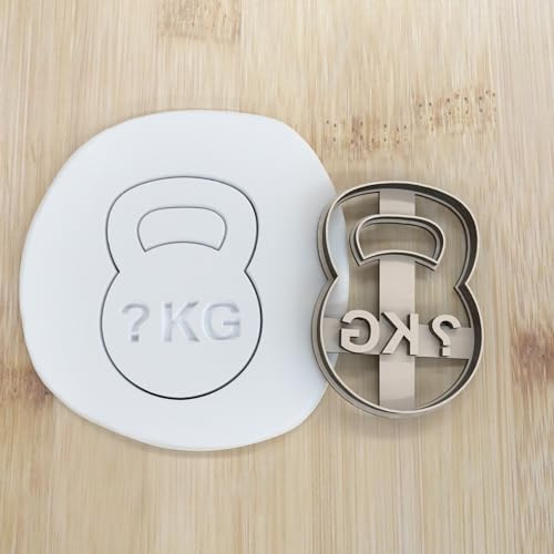 Fitness Kettlebell cookie cutter Fondant Keksstempel/Ausstechform keksausstecher PLA ca.8cm