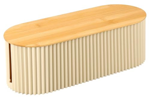 Voency Cable Organizer Box, Cable tidy box,Cable Management Box Made from Electrically Safe ABS Material for Hiding Power Strips and Electrical Cords from TVs, Computers, and Desks(White)