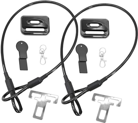2 Pcs Anti-Theft Motorhome Accessories, 60 cm Car Anti-Theft Device Car Door Locks for Motorcycle Trailer Vans Trucks