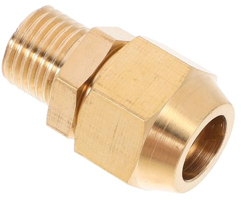 HOLIDYOYO Conector Recto para Manguera de Aire Accesorio Reparador de Latón con Npt Adaptable para Mangueras de Aire y Duradero para Profesional