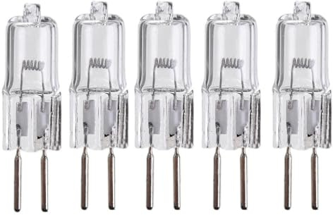 JZLBBC 5PCS Light Bulb GY6.35 24V 50W Halogen Lamp G6.35 20W 35W 75W 100W 150W 250W 24V/Q35/GY6.35/CL 2 Prong Capsule Bulb Warm White 200W