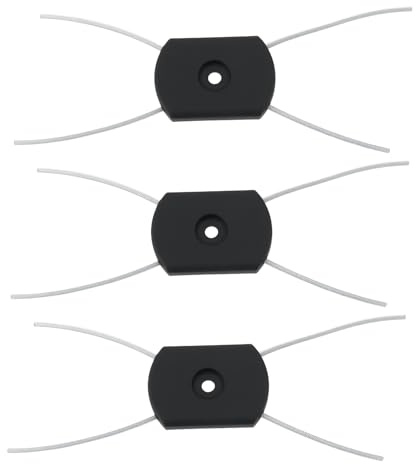 EMSea 3 Piezas Cabezal de Corte de Alambre de Acero Cabezal de Desbrozadora Eléctrica de 15x6,5cm Adecuado para Diferentes Tipos de Césped Y Terrenos
