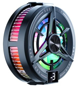 Dissipatore magnetico per cellulari, raffreddamento a semiconduttore da 15 W senza congelamento, dotato di display digitale, design a clip e magnetico, supporta effetti di illuminazione RGB, ha 3 impo