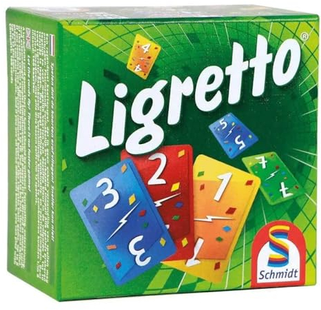 Schmidt , Ligretto Green, Card Game, Ages 8+, 2 to 4 Players, 15 mins Minutes Playing Time