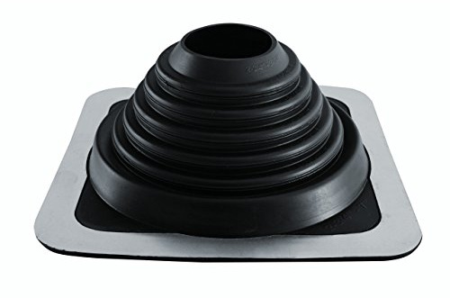 FOLNET Rohrmanschette Dachdurchführung EPDM quadratisch 70-178 mm | Kabel- Rohrdurchführung Dichtungsflansch für Blechdachdeckungen Blechpfannen Trapezblech Doppelstehfalz EPDM 3 bis 724 mm