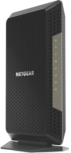 NETGEAR Nighthawk Cable Modem CM1200 – Compatibile con tutti i provider di cavi inclusi Xfinity by Comcast, Spectrum, Cox | per Cable Plans Up to 2 Gigabits | 4 porte Ethernet da 1G | DOCSIS 3.1, nero