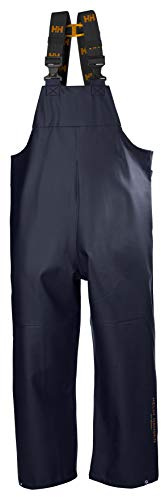 Helly Hansen Gale Rain Bib Pants - Waterproof Overalls for Men - Adjustable Fishing Coveralls - Work Rain Gear - 590 Navy - X-Large