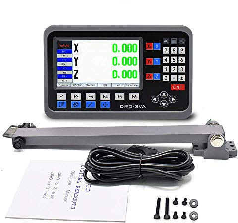 3 Achsen LCD DRO Digitalanzeige 5µm TTL Positionsanzeige für Ihre Drehmaschine, Fräsmaschine, Schleifmaschine usw,Schiff aus Deutschland (5µm-3Axis)