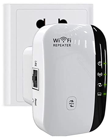 OOWOKS Amplificateur de Signal Domestique WiFi Extender Génération de Mise à Niveau Répéteur Internet sans Fil Amplificateur Longue portée avec Port Ethernet Compatible avec Tous Les appareils WiFi