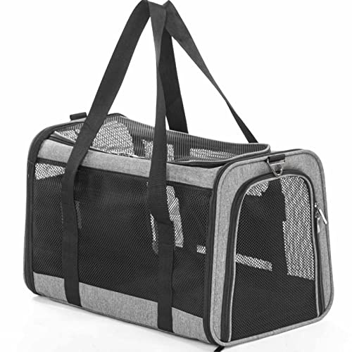 Petsfit Faltbare Hundetasche Katzentransportbox, Transporttasche Katze und Hund Atmungsaktive Hundetragetaschefür Haustiere im Auto