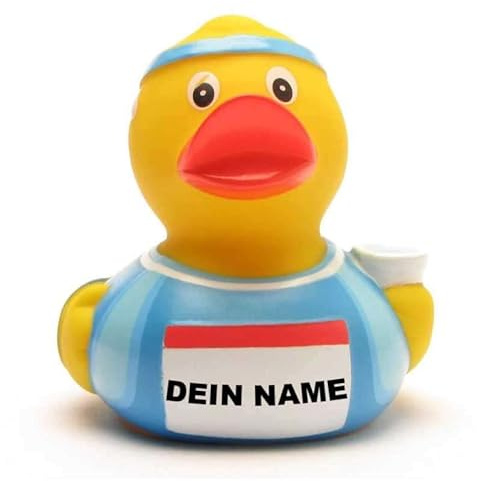 Badeente - personalisierbar (Marathon-Läufer Ente)