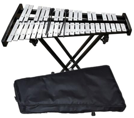 Glockenspiel Xylophone 37 Note Glockenspiel Xylophone Glockenspiel Xylophone Professional Percussion Instrument with Adjustable Stand and Gig Bag for Adult Beginner Students (Size : A)