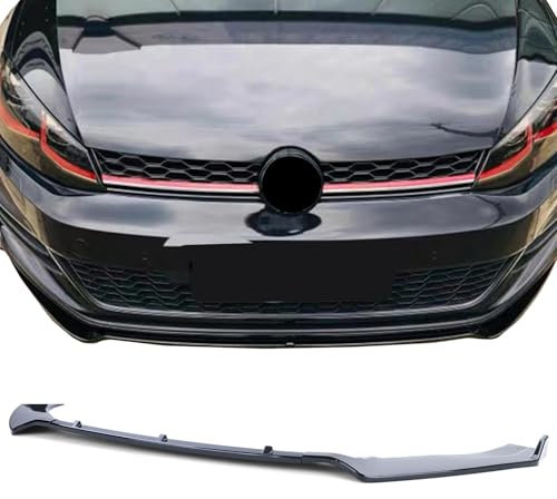 Cup Frontspoiler Lippe Schwarz Glanz für VW Golf 7 13-20