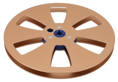 Carrete de Cinta Vacío, Carrete de Cinta Vacío de 7 Pulgadas Universal para Cinta de 1/4 de Pulgada (GOLD)