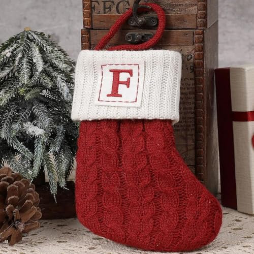 Weihnachtsstrümpfe, kleine Weihnachtsstrümpfe, englische Buchstaben, hängende Strümpfe, Weihnachten, Kamin, für Kinder, Strümpfe, hängende Socken, Party